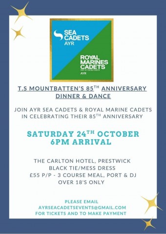 TS Mountbatten`s 85th Anniversary Dinner & Dance
